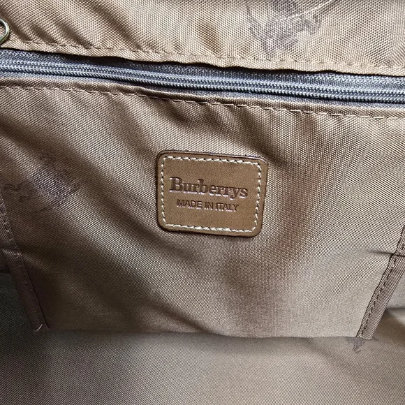 Burberry Haymarket Gentleman Doctor Style Boston Travel  Bag-Vintage EUC-COA - Picture 14 of 16